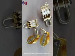 Nylon Sheave Hoist Sheave Tackle Stringing Tools 5KN - 50KN Transmission Line Tool