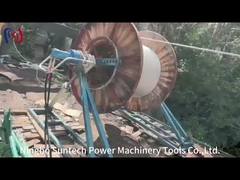 1250 - 2240mm Hydraulic Conductor Drum Stand For Construction Safety