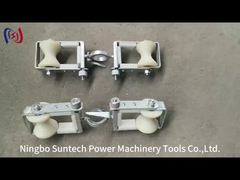 Exchanging Overhead Grounding Wire Opgw Stringing Double Sheave Block