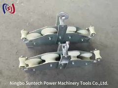 Four Sheaves Combined Fiber Optic Stringing Blocks Rope Pulley Block OPGW Quadrant Block